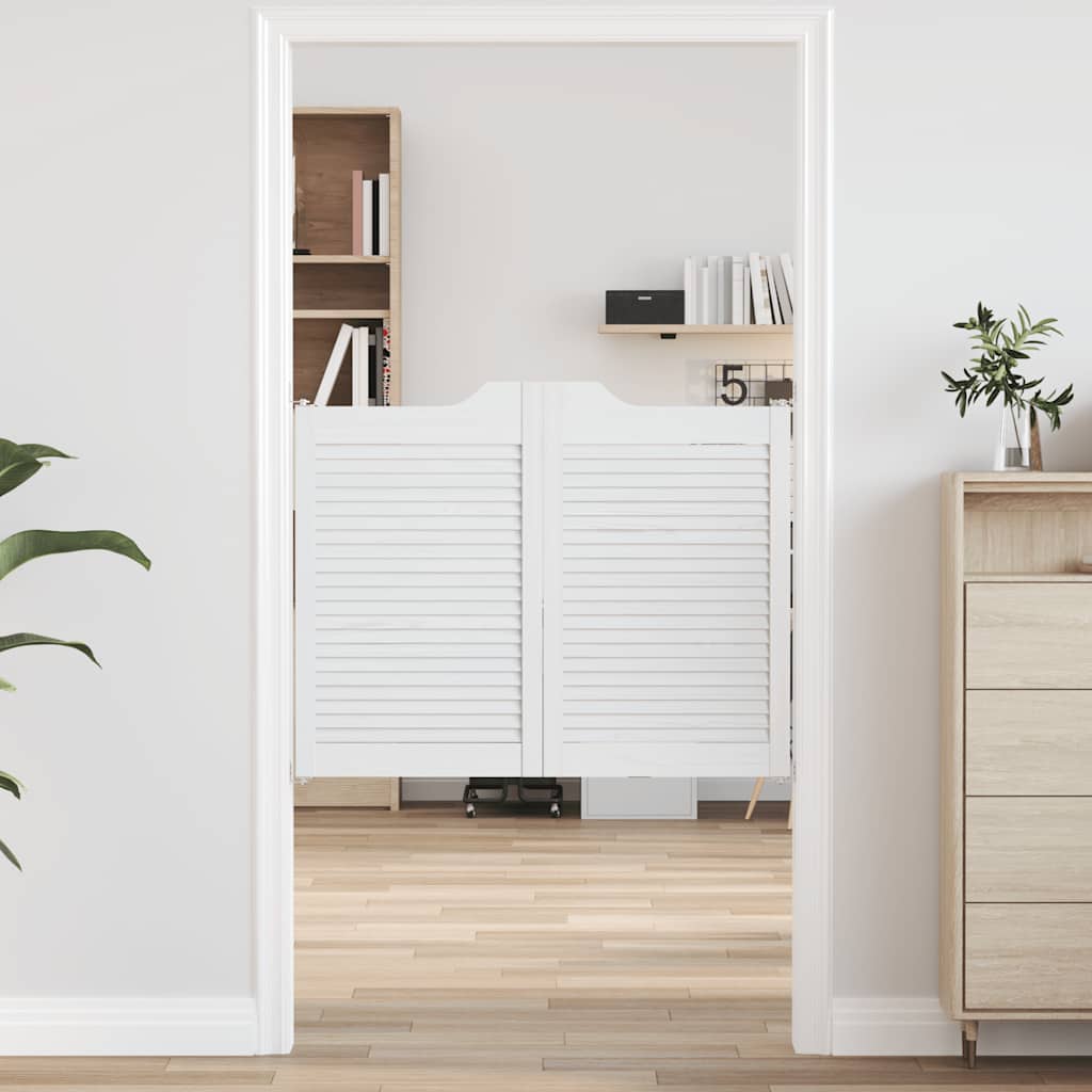 Křídlové Dveře Louvred Design 1 Pár Borovicový Masiv