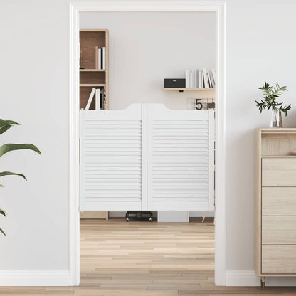 Křídlové Dveře Louvred Design 1 Pár Borovicový Masiv