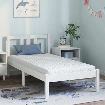 Matrace Bílá 60 X 120 Cm Žakárová Tkanina