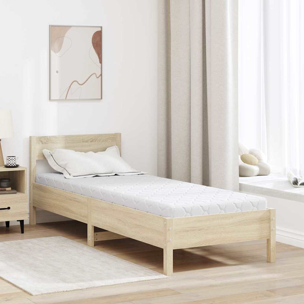 Matrace Bílá 60 X 120 Cm Žakárová Tkanina