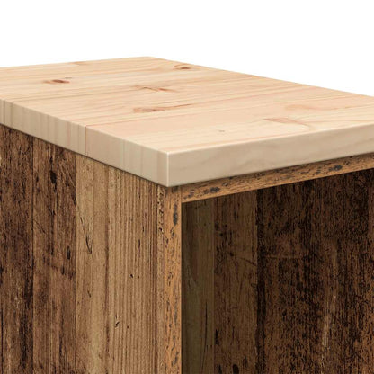 Garážová Skříňka Masivní Dřevo Borovice Staré Dřevo