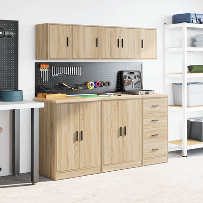 Garážová Nástěnná Skříň Sonoma Oak Engineered Wood