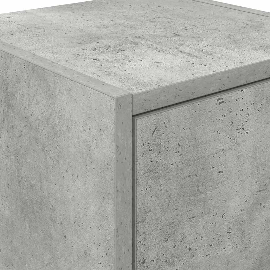 Garážové Nástěnné Skříně 2 Ks Beton Grey Kompozitní Dřevo