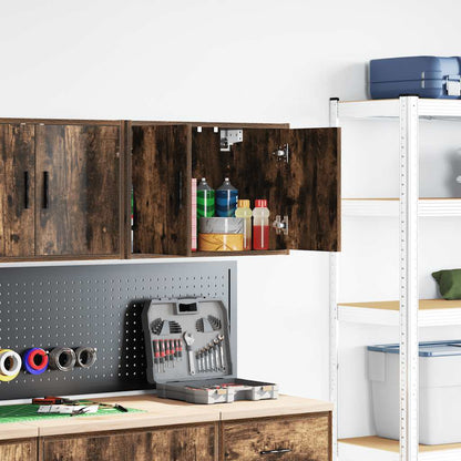 Garážové Nástěnné Skříně 2 Ks Beton Grey Kompozitní Dřevo