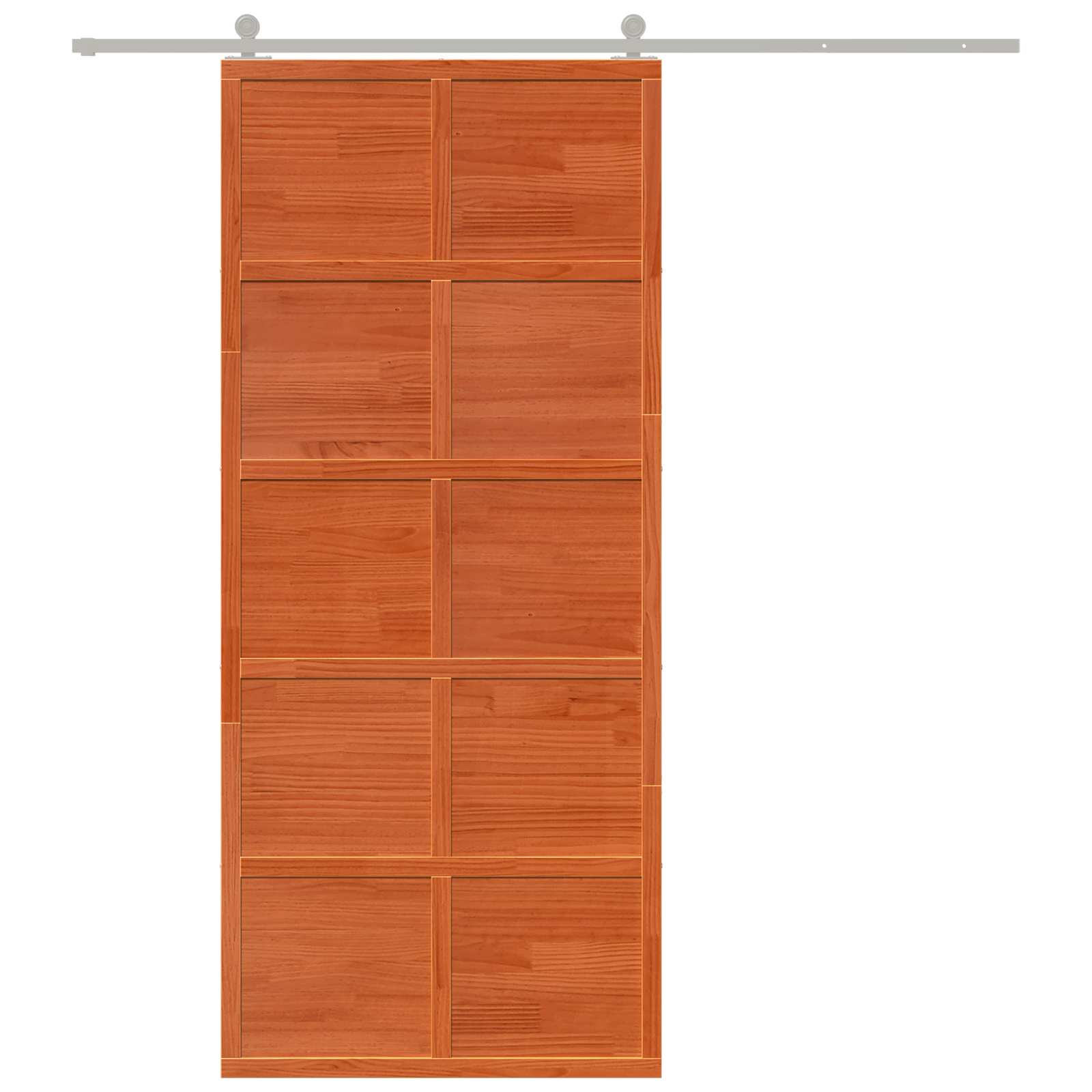 Zavěsné Posuvné Dveře Voskově Hnědá 90 X 208 Cm