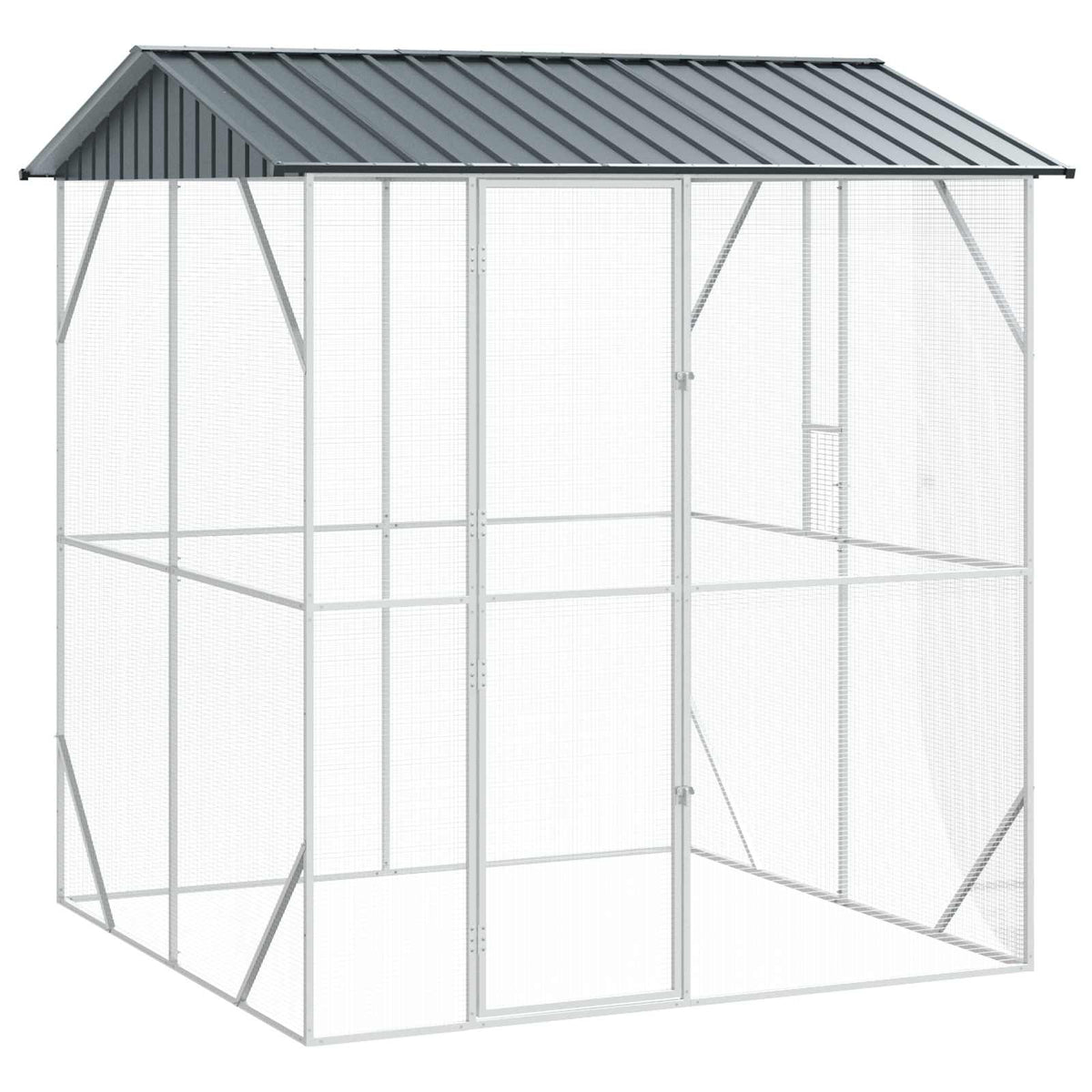 Ptačí Klec Antracitová 227 X 112 X 141 Cm