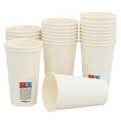 Papírové Kelímky Na Kávu S Víčky 1000 Pcs 16Oz 400Ml