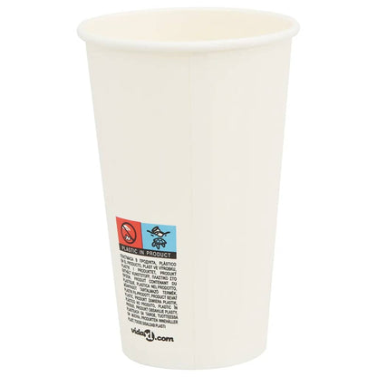 Papírové Kelímky Na Kávu S Víčky 1000 Pcs 16Oz 400Ml