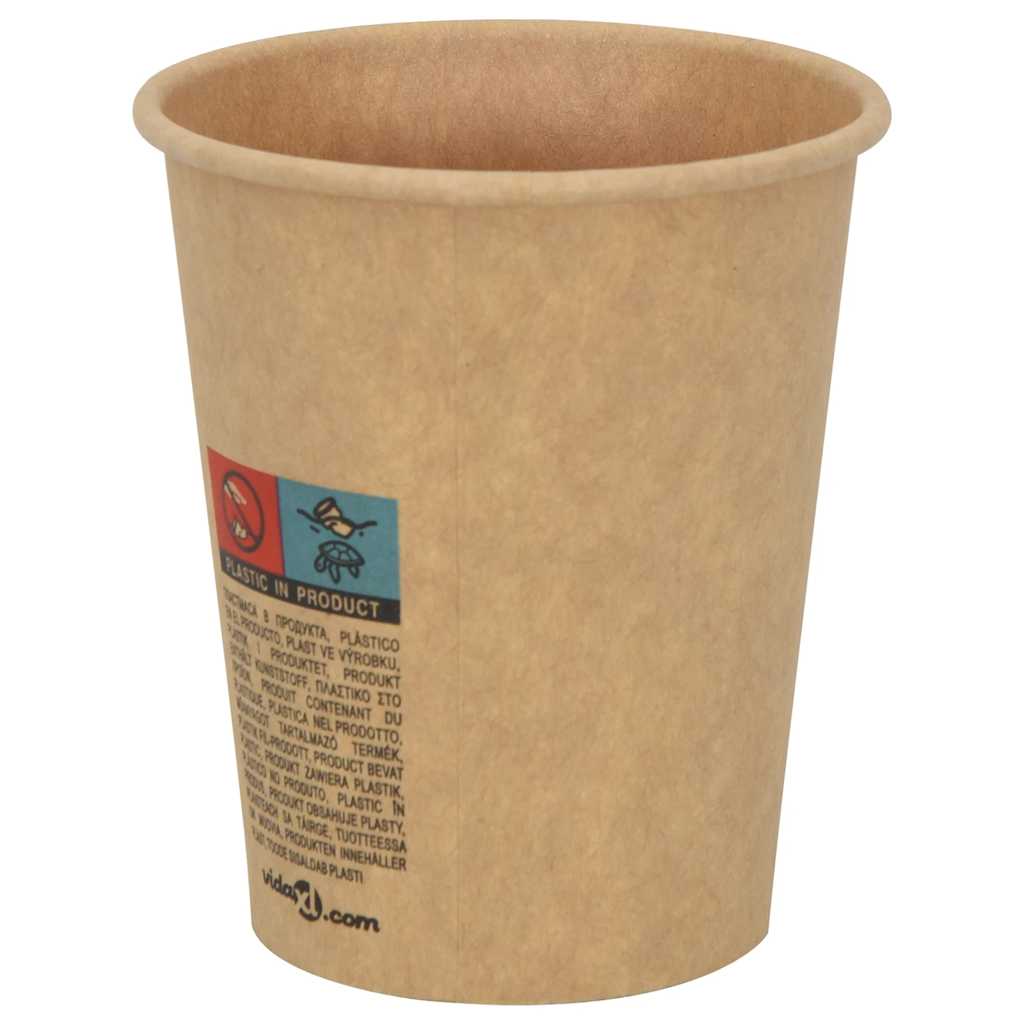 Papírové Kelímky Na Kávu S Víčky 1000 Pcs 8Oz 200Ml