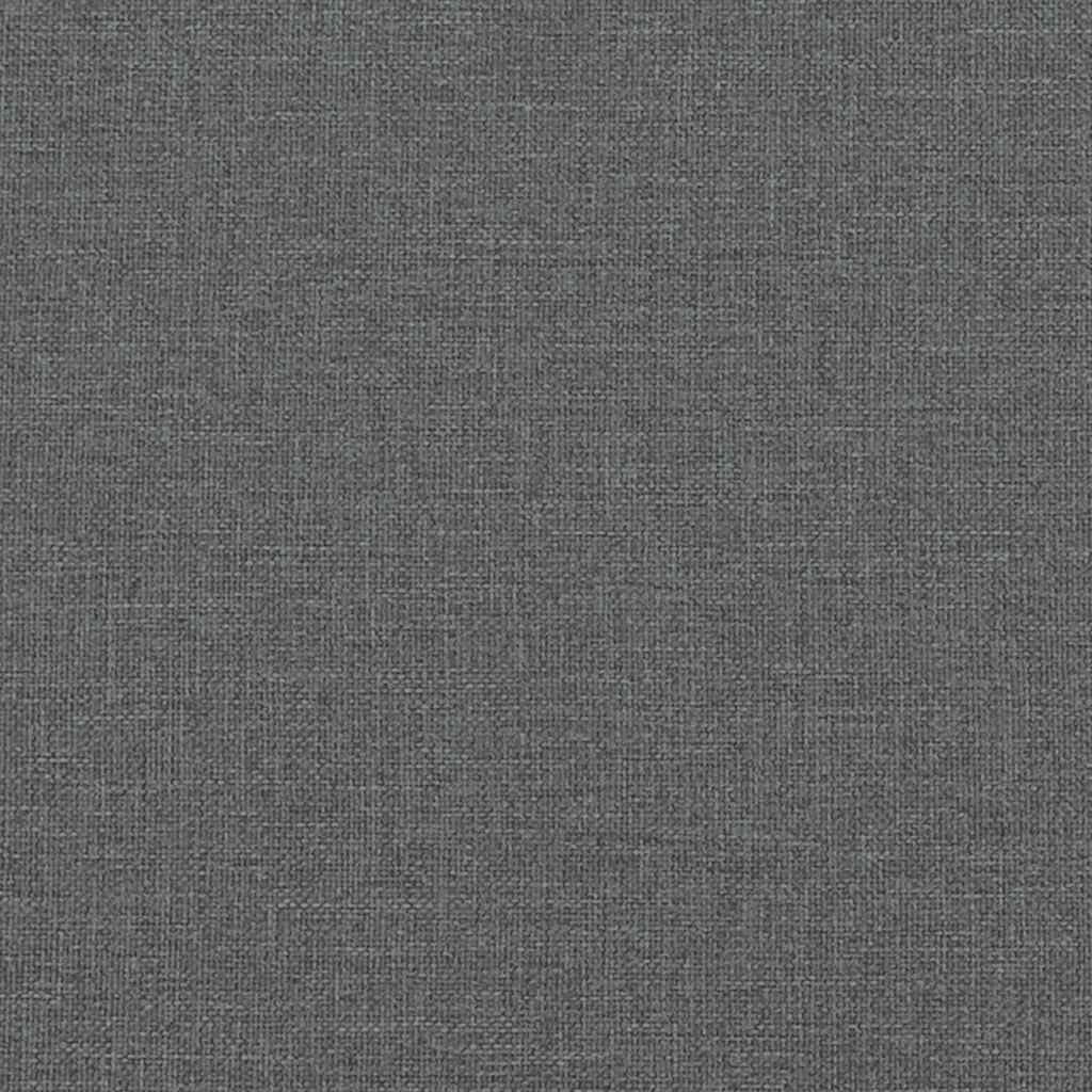 3Dílná Sedací Souprava S Poduškami Tmavě Šedá Textil