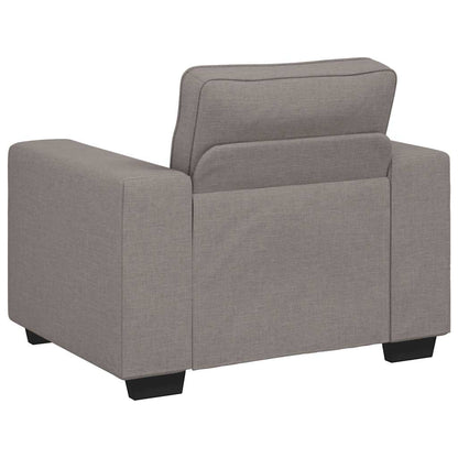 3Dílná Sedací Souprava S Poduškami Taupe Textil