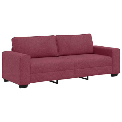 2Dílná Sedací Souprava S Poduškami Vínová Textil