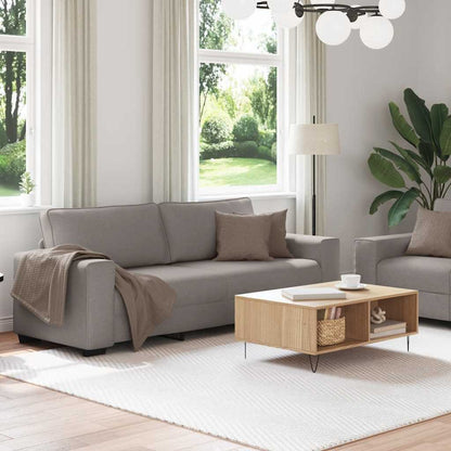 2Dílná Sedací Souprava S Poduškami Taupe Textil