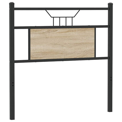 Náhradní Čelo Postele Sonoma Dub 90 Cm Dřevěné A Ocelové Konstrukce