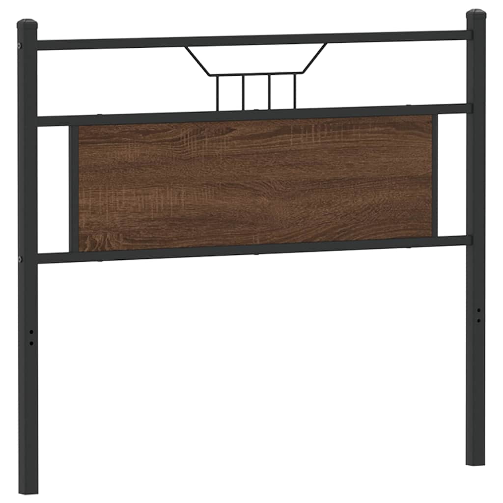 Náhradní Čelo Postele Hnědý Dub 100 Cm Kompozitní Dřevo A Ocel