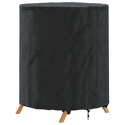 Pokrytí Stolu 62 X 62 X 70 Cm Textil Kulatý Voděodolný Černá