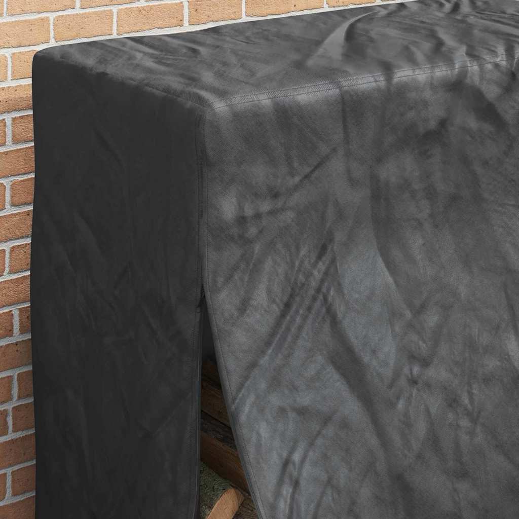 Kryt Na Stojan Na Dřevo 61 X 122 X 106 Cm Obdélníkový Černá