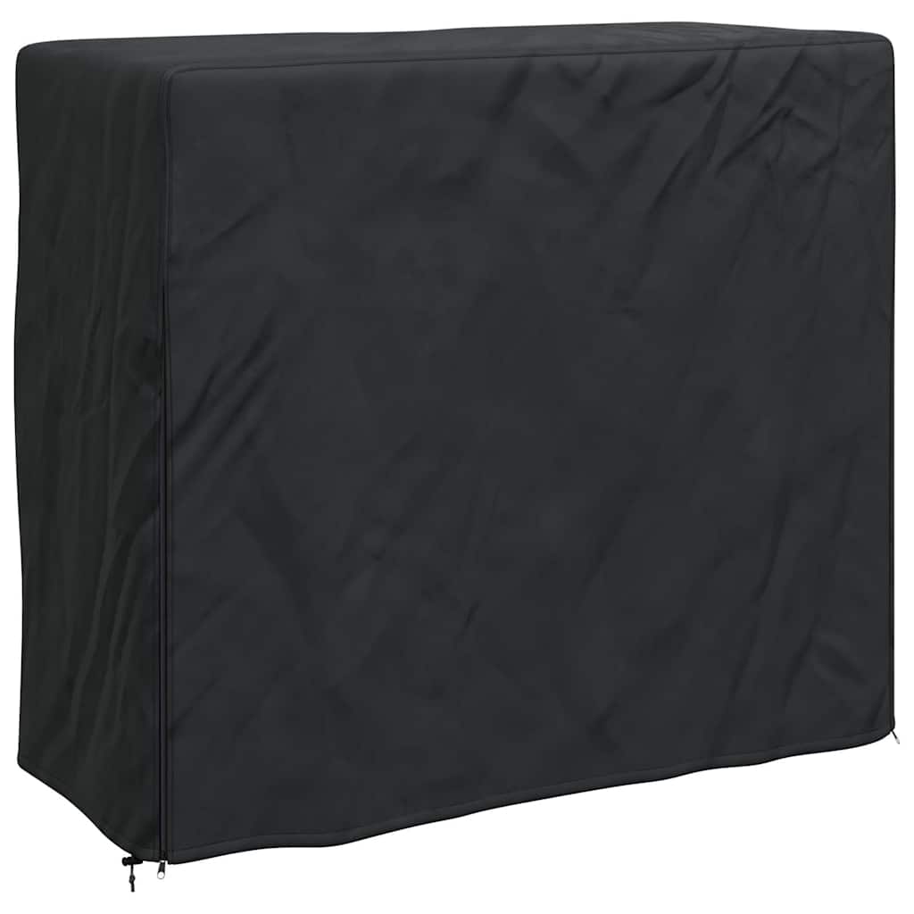 Kryt Na Stojan Na Dřevo 61 X 122 X 106 Cm Obdélníkový Černá