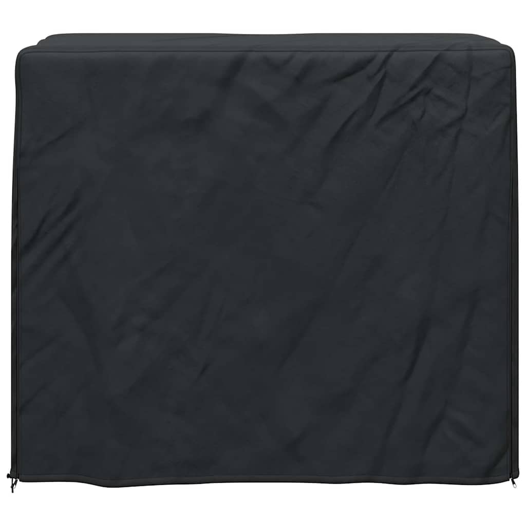 Kryt Na Stojan Na Dřevo 61 X 122 X 106 Cm Obdélníkový Černá