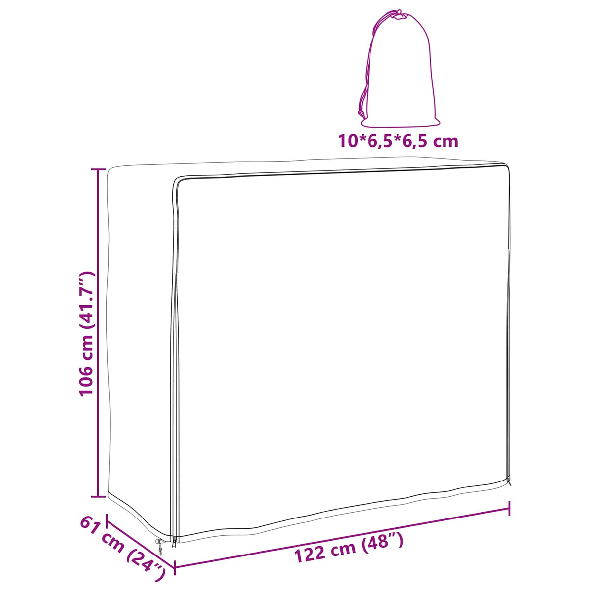 Kryt Na Stojan Na Dřevo 61 X 122 X 106 Cm Obdélníkový Černá