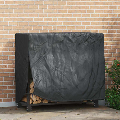 Kryt Na Stojan Na Dřevo 61 X 122 X 106 Cm Obdélníkový Černá