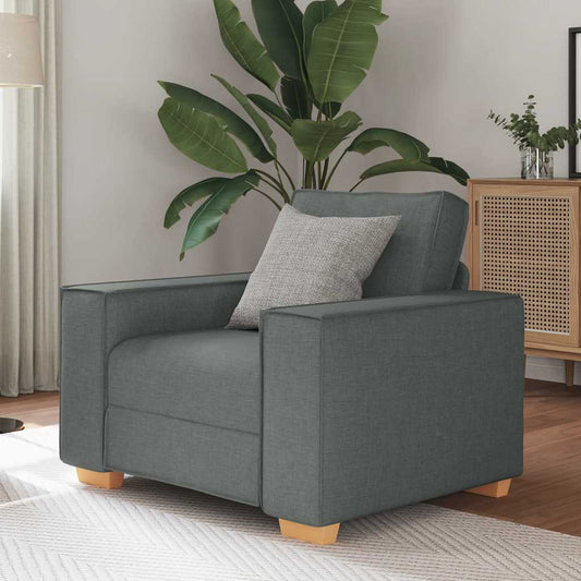Rozkládací Křeslo Tmavě Šedé 60 Cm Látkové