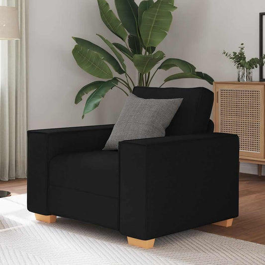 Rozkládací Křeslo Černé 60 Cm Látkové