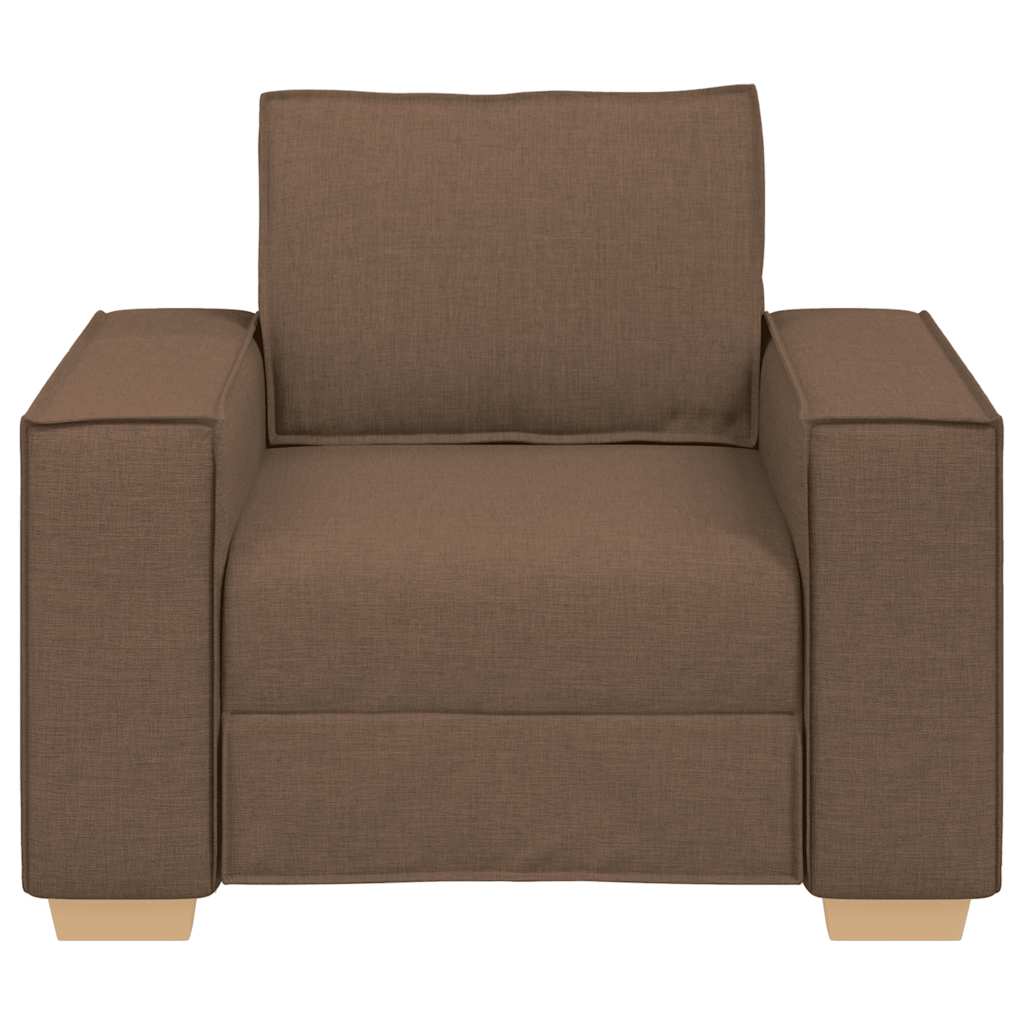 Rozkládací Křeslo Hnědé 60 Cm Látkové