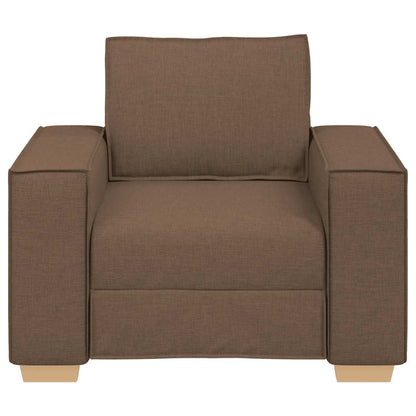 Rozkládací Křeslo Hnědé 60 Cm Látkové