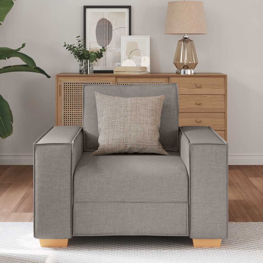 Rozkládací Křeslo Taupe 60 Cm Látka