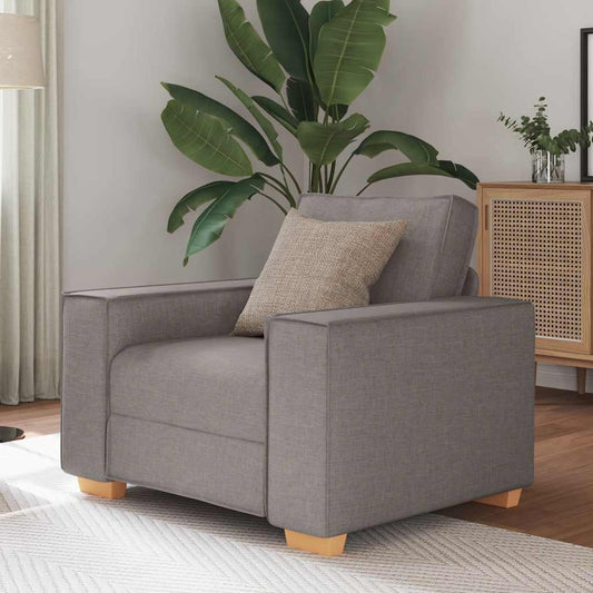 Rozkládací Křeslo Taupe 60 Cm Látka