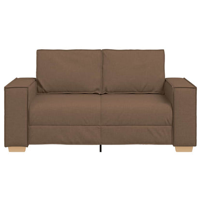 Dvoumístná Pohovka Hnědá 120 Cm Látková