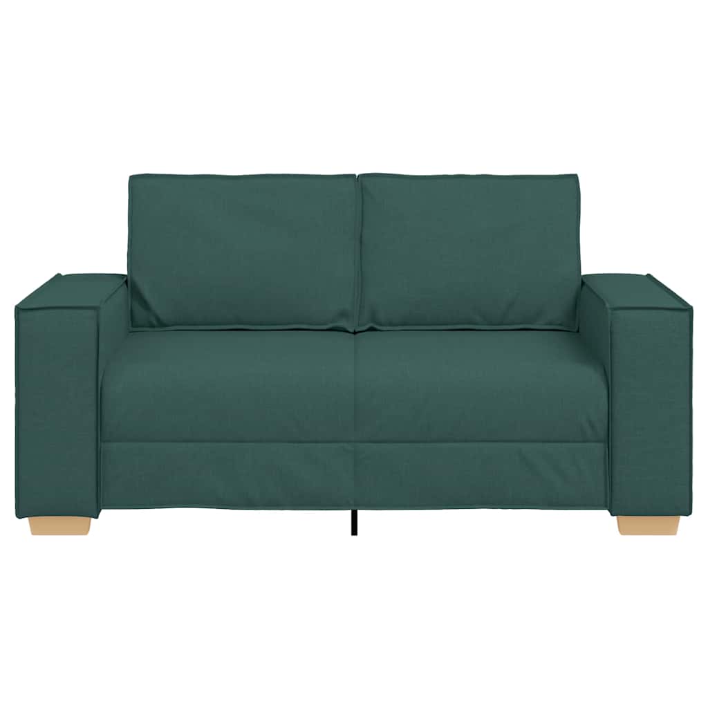 Dvoumístná Pohovka Tmavě Zelená 120 Cm Látková