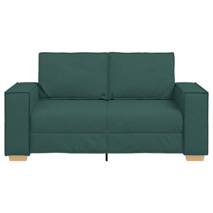 Dvoumístná Pohovka Tmavě Zelená 120 Cm Látková