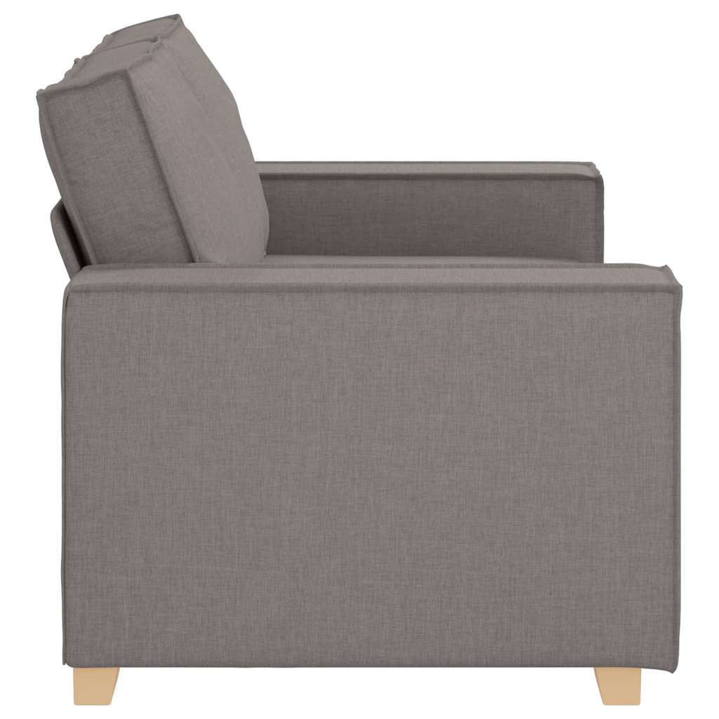 Dvoumístná Pohovka Taupe 120 Cm Látka
