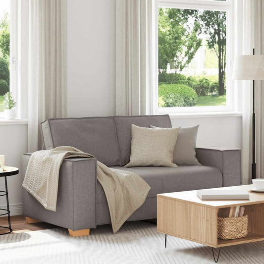 Dvoumístná Pohovka Taupe 120 Cm Látka