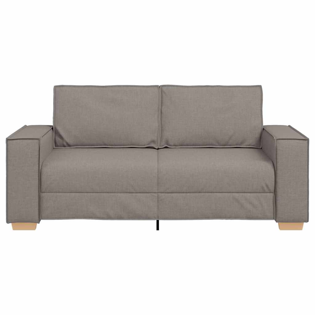 Dvoumístná Pohovka Taupe 140 Cm Látka