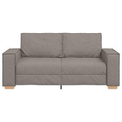 Dvoumístná Pohovka Taupe 140 Cm Látka