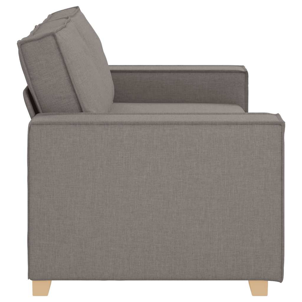 Dvoumístná Pohovka Taupe 140 Cm Látka