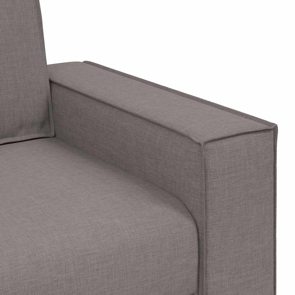 Dvoumístná Pohovka Taupe 140 Cm Látka