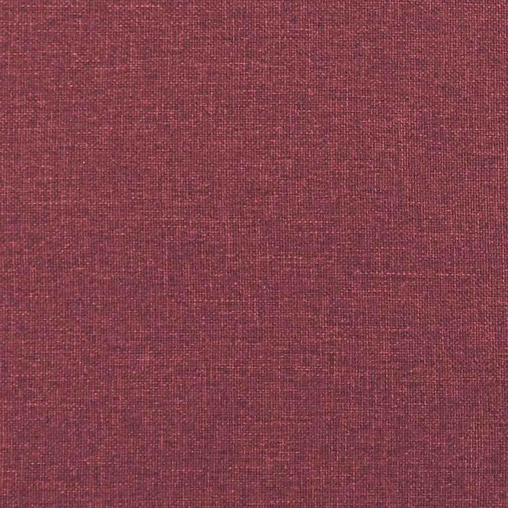 3-Místné Sofa Víno Červené 220 Cm Textil