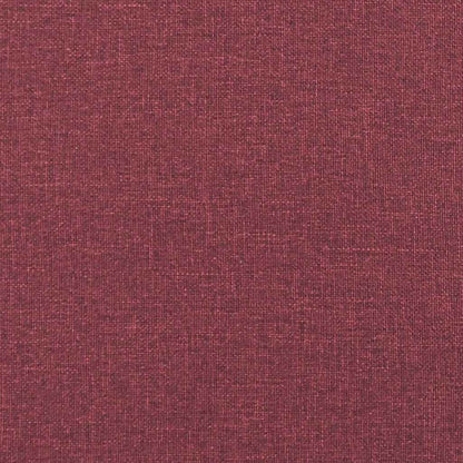 3-Místné Sofa Víno Červené 220 Cm Textil