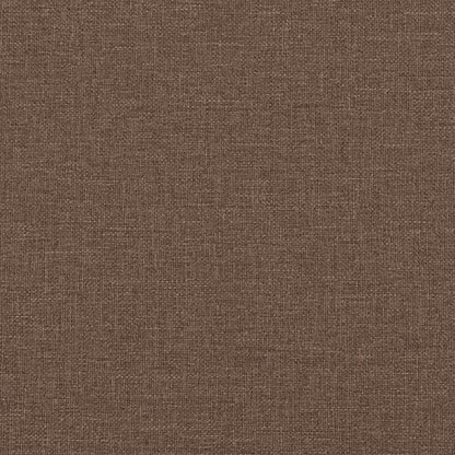 3-Místné Sofa Hnědá 220 Cm Textil