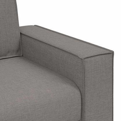 3-Místné Sofa Taupe 220 Cm Textil