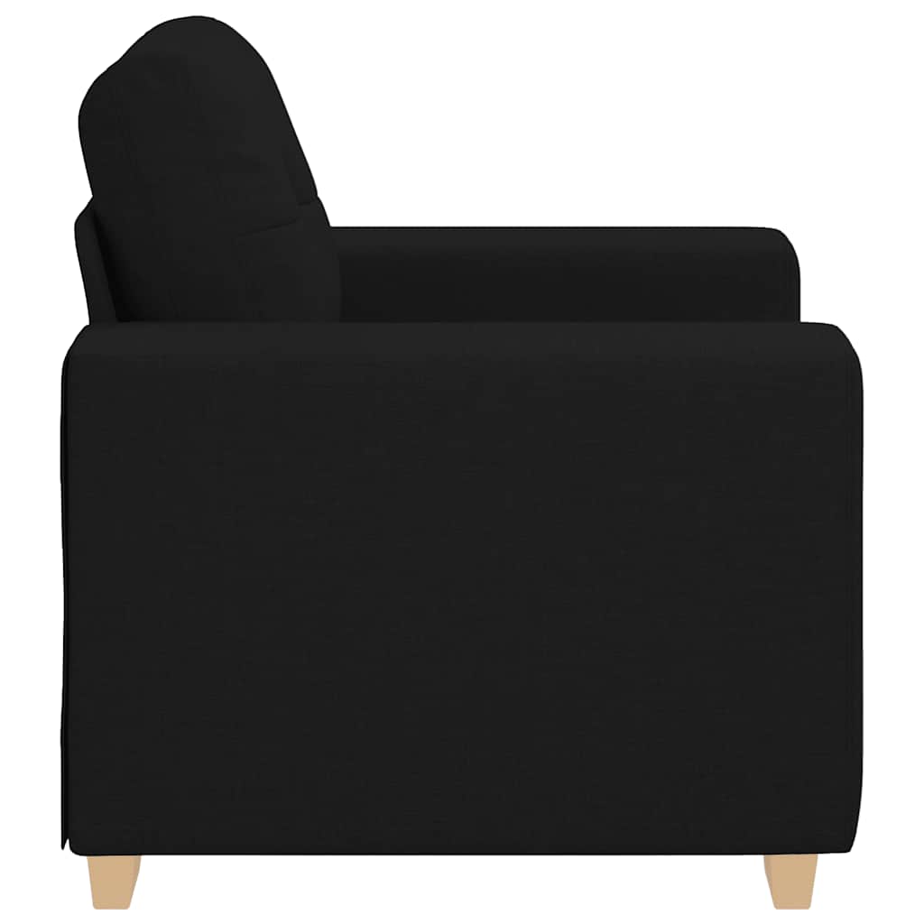 Křeslo Černé 59 Cm Textil
