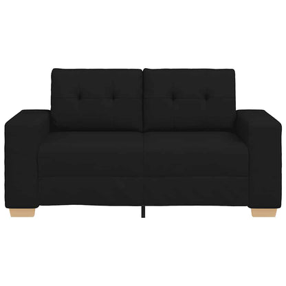Loveseat Sofa Černý 160X77X82 Cm Textil