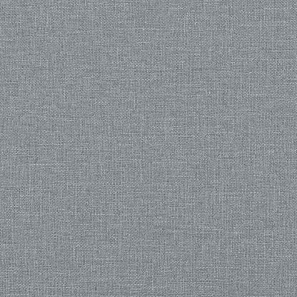 Loveseat Sofa Světle Šedá 140 Cm Textil Černá