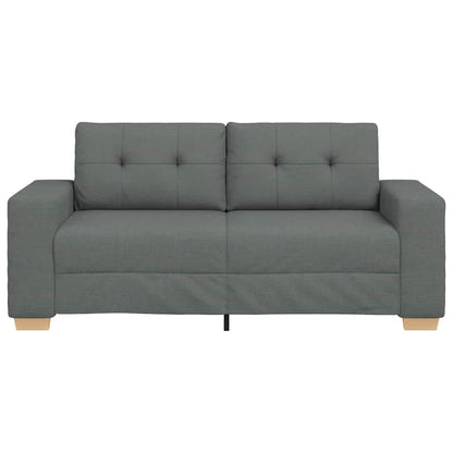 Loveseat Sofa Tmavě Šedá 140 Cm Textil