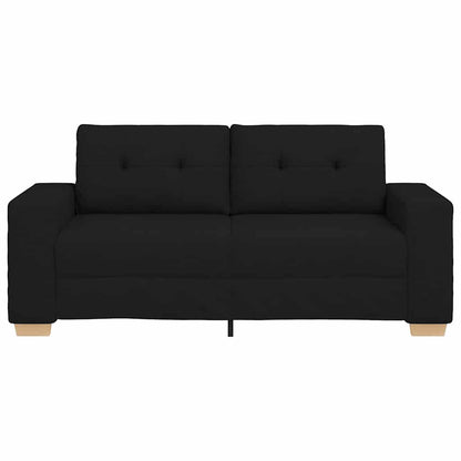 Loveseat Sofa Černý 140 Cm Textil