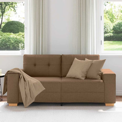 Dvousedák Hnědý 180 X 77 X 82 Cm Látkový